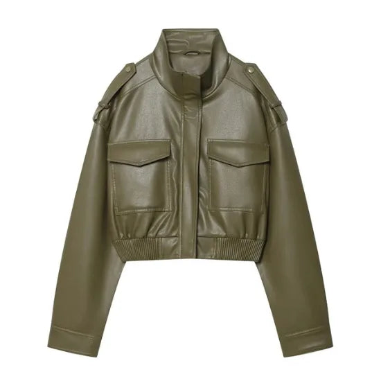 The Custom Women's Military Bomber Jacket image 0